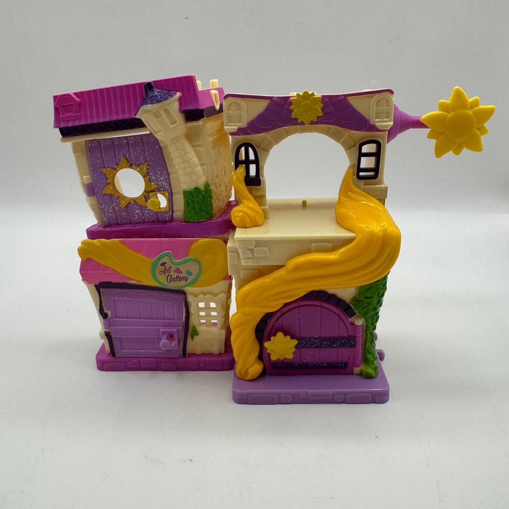 Disney Doorables Rapunzel‎ Tangled Playset Kids Purple Art Gallery Tower Houses